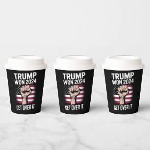 Trump We Won Wins Inauguration 47 US President  Paper Cups