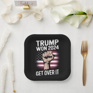Trump We Won Wins Inauguration 47 US President  Paper Plates