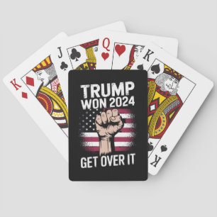 Trump We Won Wins Inauguration 47 US President  Poker Cards
