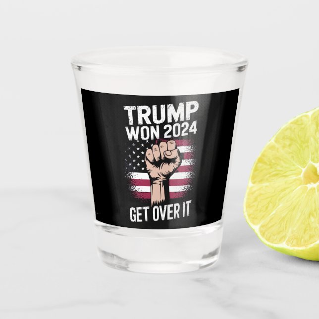Trump We Won Wins Inauguration 47 US President  Shot Glass (Front)