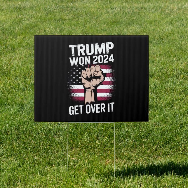 Trump We Won Wins Inauguration 47 US President  Sign (Insitu)