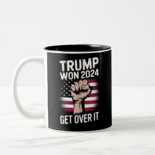 Trump We Won Wins Inauguration 47 US President  Two-Tone Coffee Mug