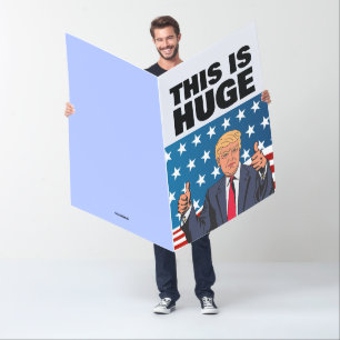 TRUMP WEDDING CONGRATULATIONS GIANT GREETING CARD