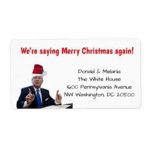 Trump: we're saying merry Christmas again Label