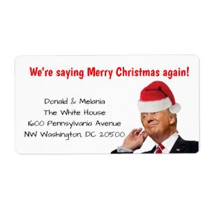 Trump: we're saying merry Christmas again Label