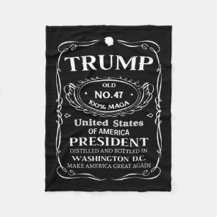 Trump Whiskey  Fleece Blanket