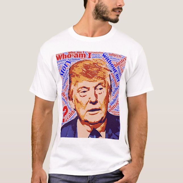 Trump Who Am I Really Men's Basic T-Shirt (Front)
