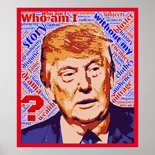 Trump Who Am I Really Value Poster Paper