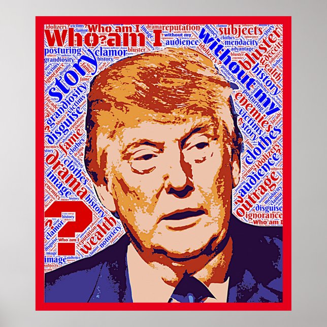 Trump Who Am I Really Value Poster Paper (Front)