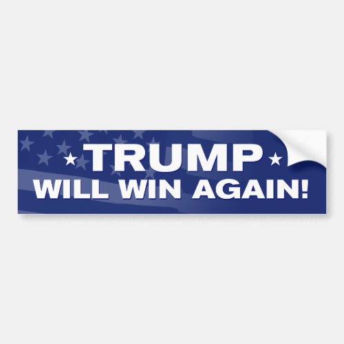 Trump Will Win Again Trump 2024 Bumper Sticker