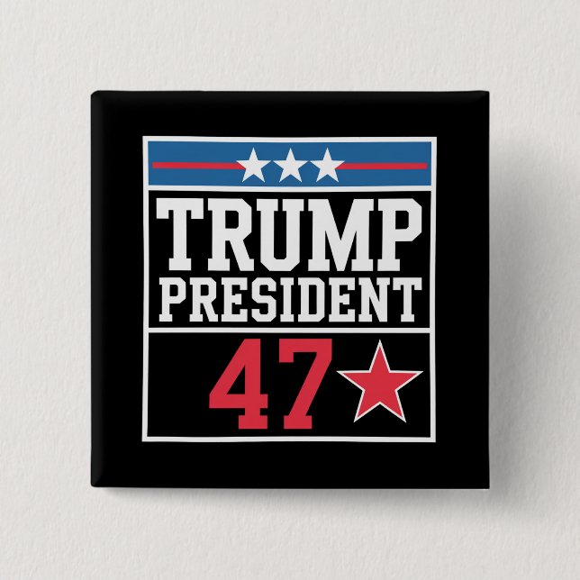 Trump Wins 2024 Election Trump Won 2024 Button (Front)