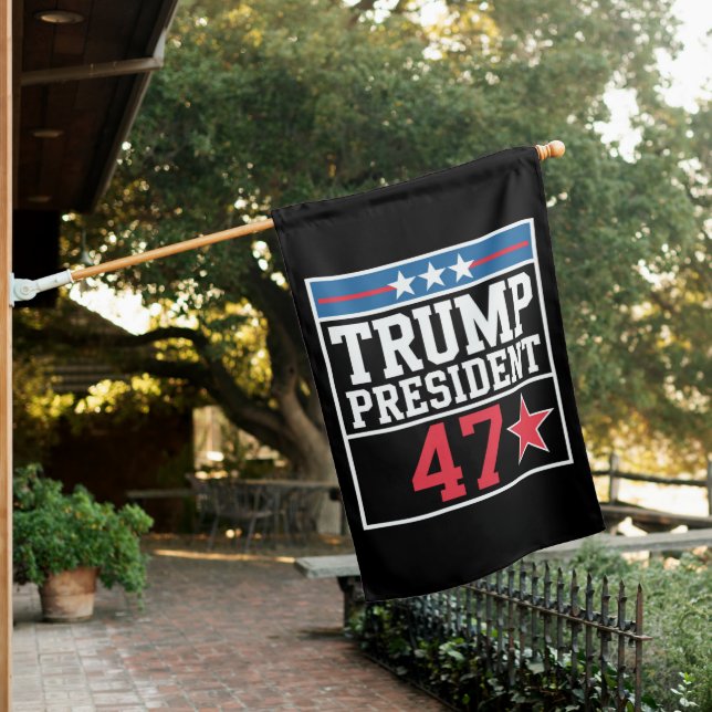 Trump Wins 2024 Election Trump Won 2024 House Flag (In SItu)