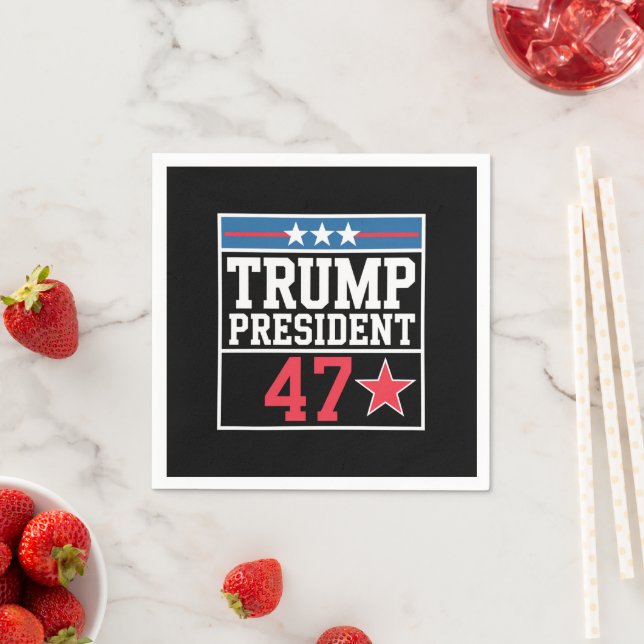 Trump Wins 2024 Election Trump Won 2024 Napkins (Insitu)