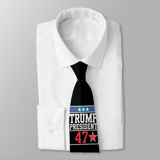Trump Wins 2024 Election Trump Won 2024 Neck Tie (Tied)