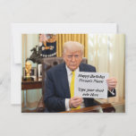 Trump Wishes Happy, Birthday or Event  Postcard