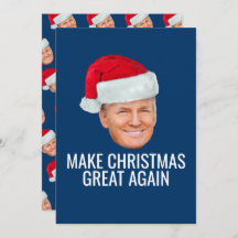 Trump with Santa Hat - Make Christmas Great Again