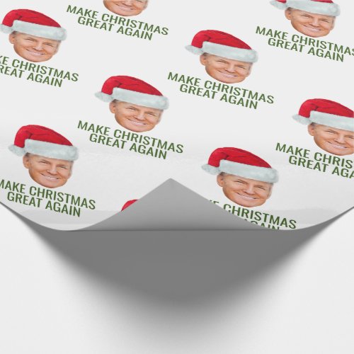 Trump with Santa Hat _ Make Christmas Great Again Wrapping Paper
