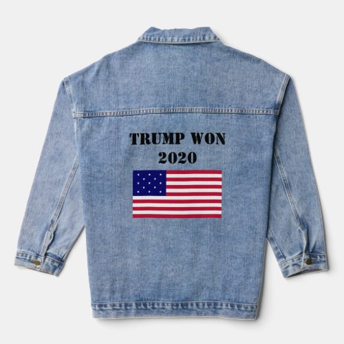 Trump Won 2020 Denim Jacket