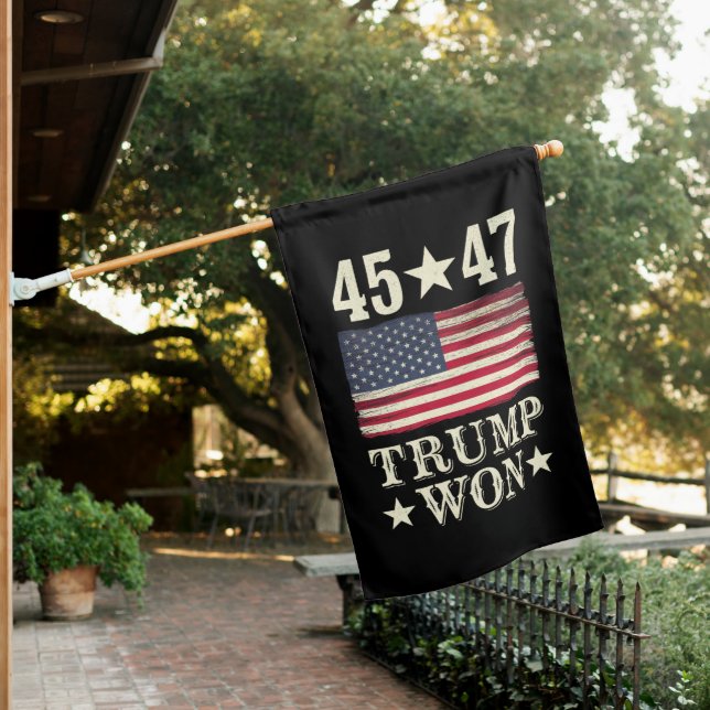 Trump Won 2024 45 47Th President Usa Flag (In SItu)