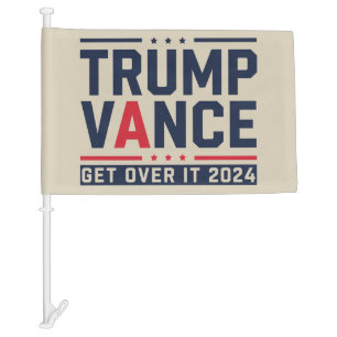 Trump Won 2024 Election President Trump Vance Car Flag