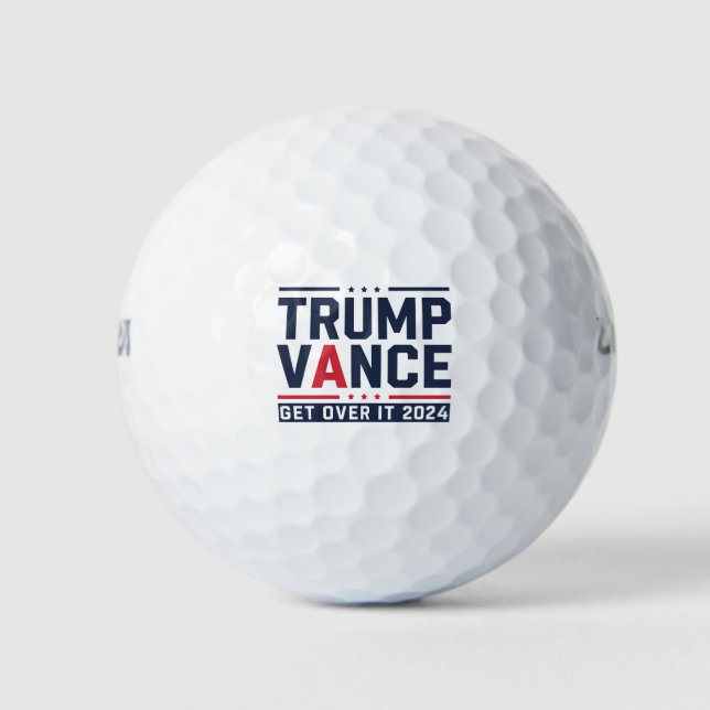 Trump Won 2024 Election President Trump Vance Golf Balls (Front)