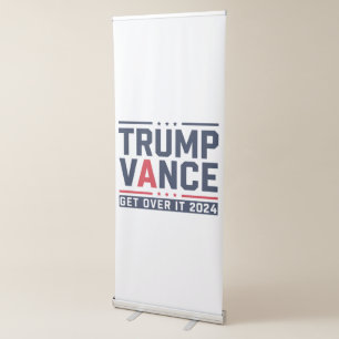 Trump Won 2024 Election President Trump Vance Retractable Banner