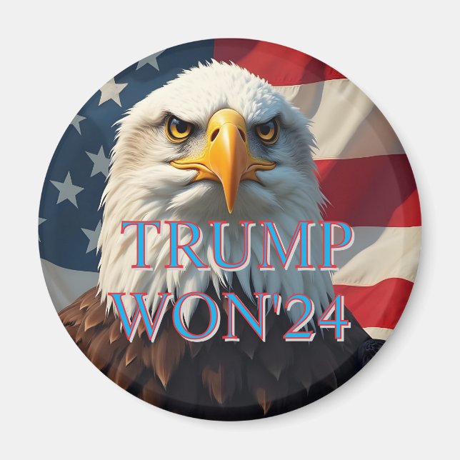 TRUMP WON 2024 MAGNET (Front)