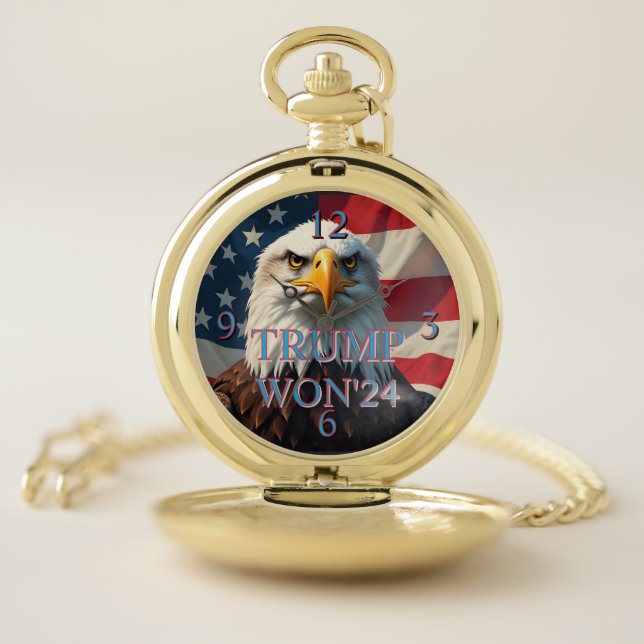 TRUMP WON 2024 POCKET WATCH (Inside)