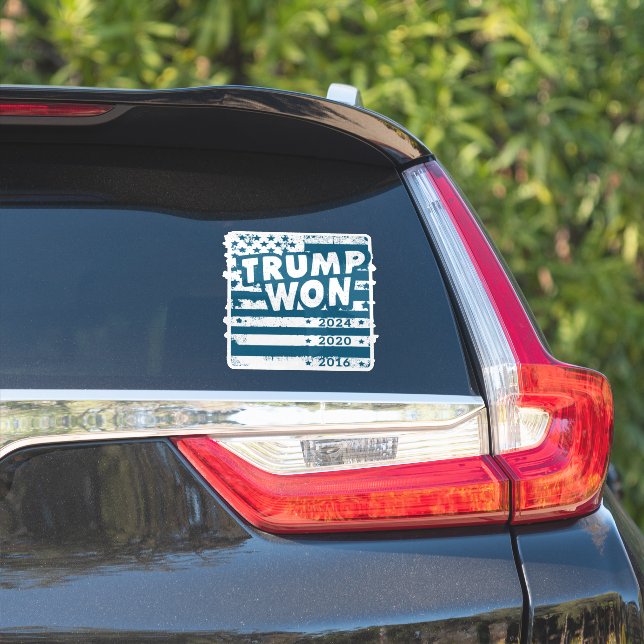 Trump Won 2024 Sticker (Car Side)