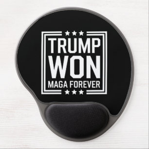 Trump won 47th US President Maga Election 2024 Gel Mouse Pad