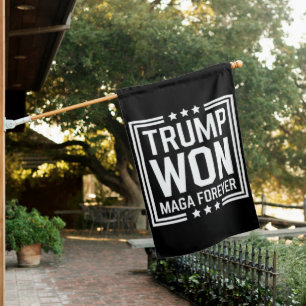 Trump won 47th US President Maga Election 2024 House Flag