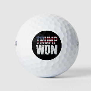 Trump Won 47th US President Won Election 2024 Golf Balls