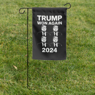 Trump Won Again 2024 Election Inauguration Day 47 Garden Flag