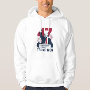 Trump Won Again 2024 Election President 47 th  Hoodie