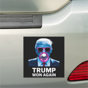 Trump Won Again 2024 Election Vote President 47th  Car Magnet