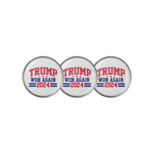 Trump Won Again 2024 Golf Ball Marker