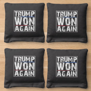 Trump Won Again Cornhole Bags