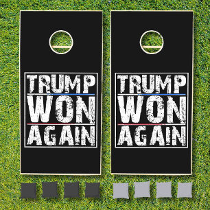 Trump Won Again Cornhole Set