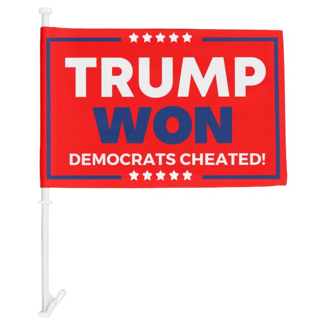 Trump Won Car Flag (Front)