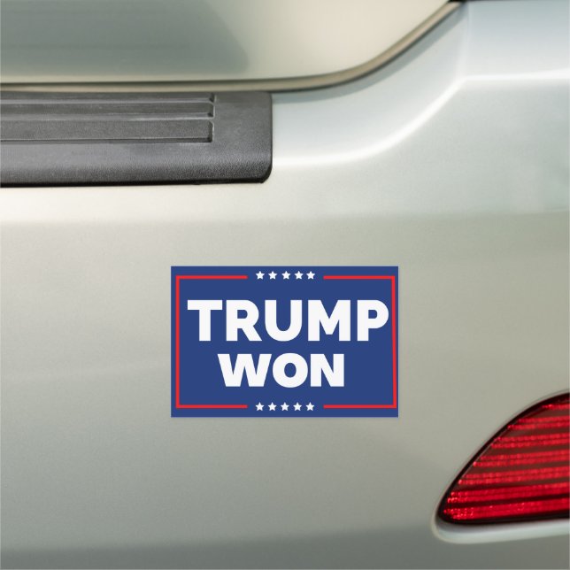 Trump Won  Car Magnet (In Situ)