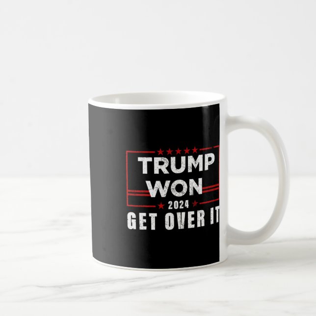 Trump Won Get Over It 2024  Coffee Mug (Right)