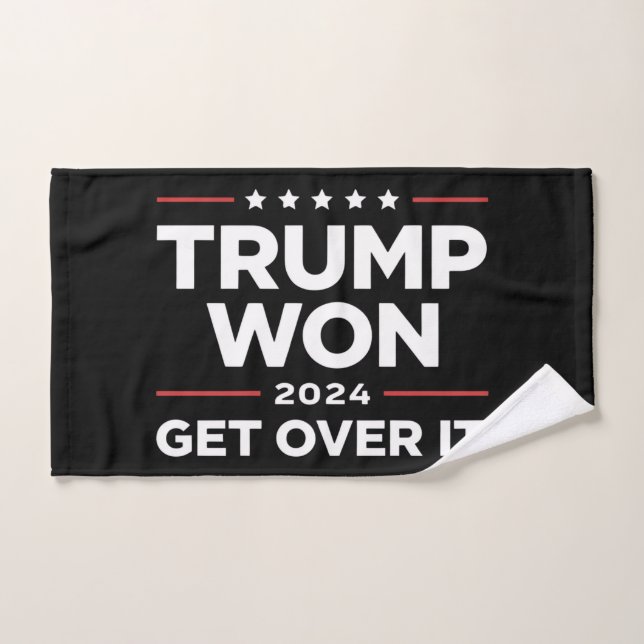 Trump Won Get Over It 2024 Hand Towel (Hand Towel)
