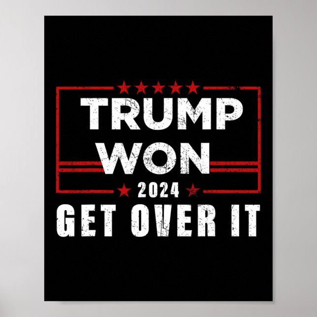 Trump Won Get Over It 2024  Poster (Front)