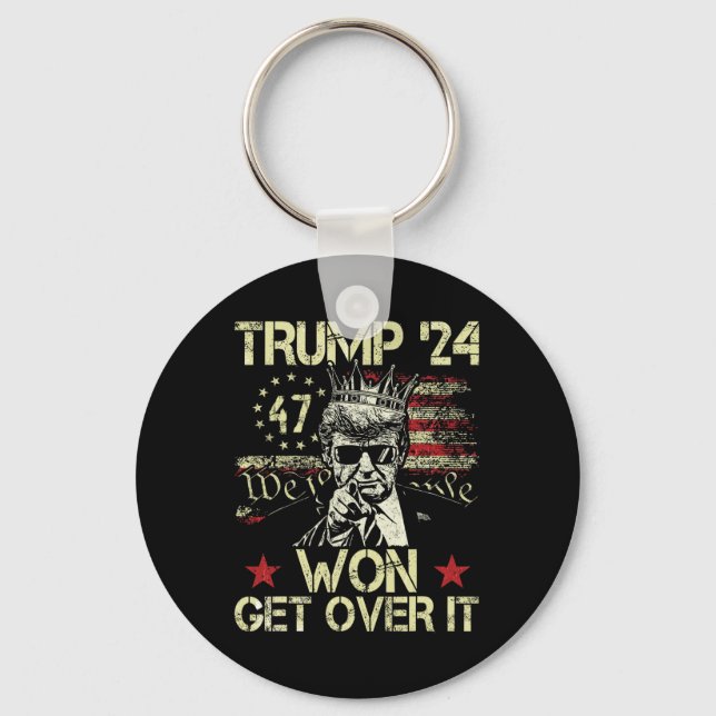 Trump Won Get Over It 2025 5  Keychain (Front)