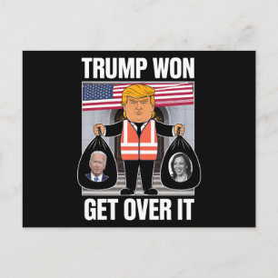 Trump Won Get Over It Maga Won Election 2024 Postcard