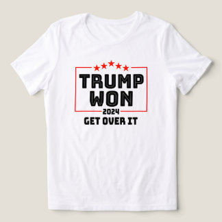 Trump Won Get Over it - Make America Great Electio Tri-Blend Shirt
