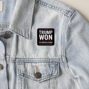 Trump Won MAGA Trump Winner 2024 Fix America Again Patch