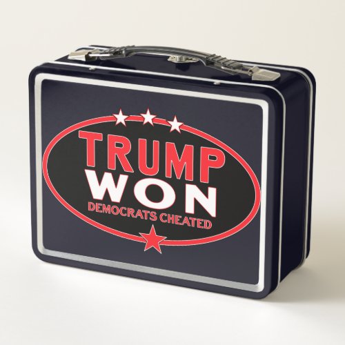 Trump Won Metal Lunch Box