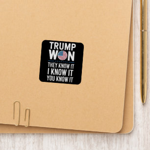 Trump Won They Know It 2024 47th President Winning Patch