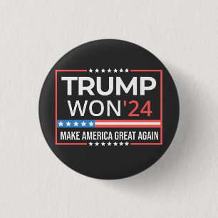trump won, trump victory, 45 47 button